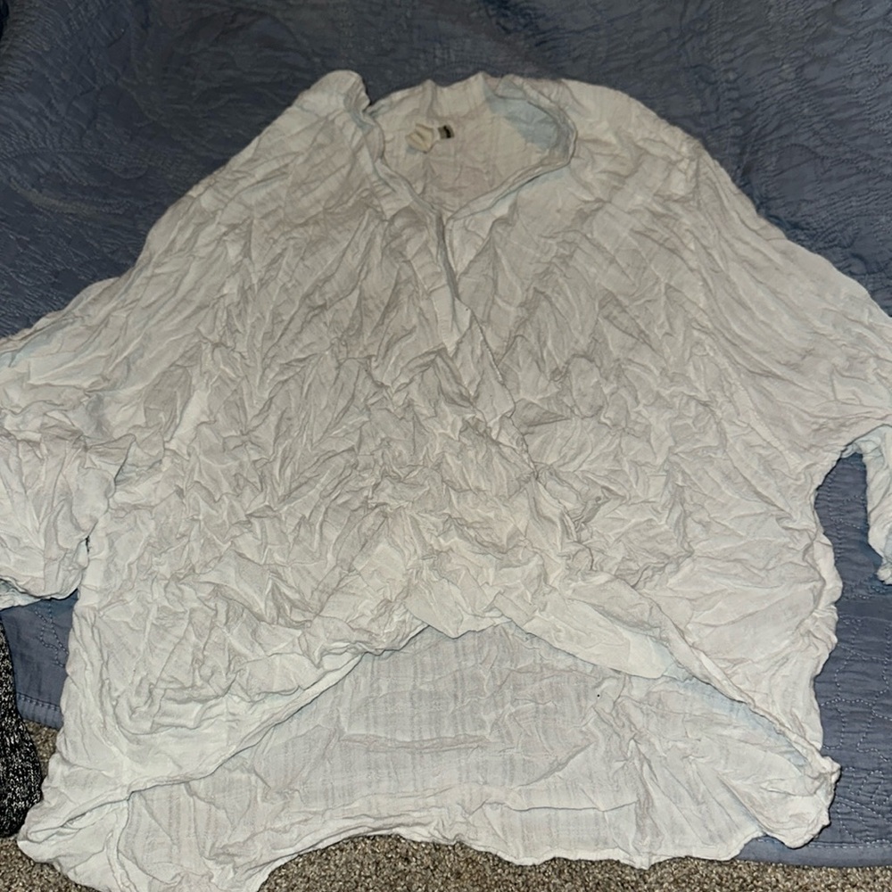 White Striped Blouse